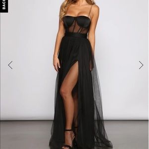 Windsor Mesh Tulle Bustier Dress NWT